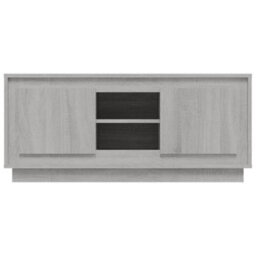 Berkfield Tv Cabinet Grey Sonoma 102X35X45 Cm Engineered Wood - thumbnail 6