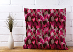 Warren Reed Designer Modern Pink Animal Print Cushions 45Cm X 45Cm - thumbnail 2