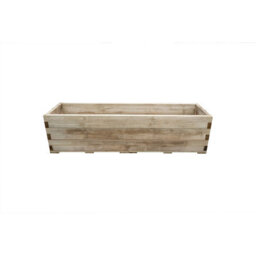 Forest Garden Caledonian Wooden Long Raised Bed - With Base - 45 X 180Cm - thumbnail 2