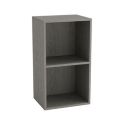 Urbn-Living Urbnliving Height 53.6Cm 2 Shelf Wooden Bookcase Shelving Colour Cedar Grey Display Storage Shelf Unit Shelves - thumbnail 1