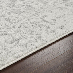 Livabliss Oval Harput-Vintage Grey Blue Orange White Traditional Boho Living Dining Bedroom Rug 200 X 275 Cm Easy Care, Non Shedding - thumbnail 3