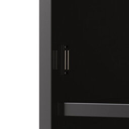 Abrihome Tall Kitchen Cabinet With Led Lights & Usb Ports, Modern Sideboard Storage Cabinet With Drawer For Kitchen, 120X40X176 Cm, Black - thumbnail 9