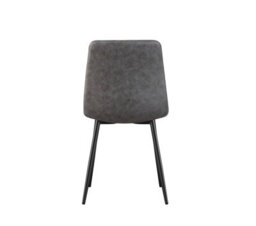 Mof Faux Suede Dining Chairs With Sturdy Metal Legs - Kitchen & Living Room Chairs With (Faux Suede Grey Check) - thumbnail 5