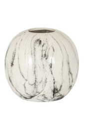 Marble-Effect Ceramic Vase For Elegant Home Decor - thumbnail 1