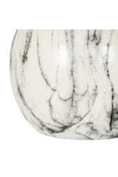Marble-Effect Ceramic Vase For Elegant Home Decor - thumbnail 3