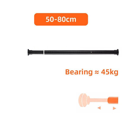 50-80Cm Telescopic Net Voile Tension Curtain Rail Pole Rod Rods Extendable Spring Loaded