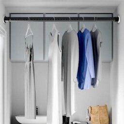 50-80Cm Telescopic Net Voile Tension Curtain Rail Pole Rod Rods Extendable Spring Loaded - thumbnail 9