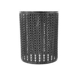 Brushed Silver Metal Bulb Guard Drum Shaped Lamp Shades For Ceiling Pendant Lights Indoor Easy Fit Wire Cages (Brushed Silver)