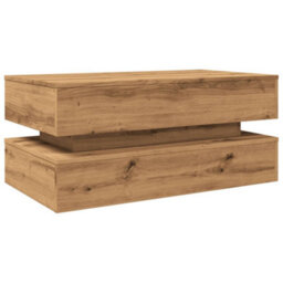 Vidaxl Coffee Table With Led Lights Artisian Oak 90X50X40 Cm - thumbnail 3