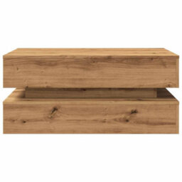 Vidaxl Coffee Table With Led Lights Artisian Oak 90X50X40 Cm - thumbnail 7