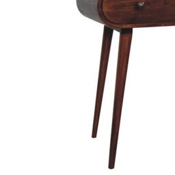 Artisan Furniture Solid Wood Chestnut London Arch Writing Desk, 2 Drawers, Dark Brown - thumbnail 8