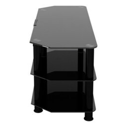 "Avf Classic 1.14M Glass Corner Tv Stand With Cable Management For Tvs Up To 55"" - Black" - thumbnail 8