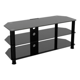 "Avf Classic 1.14M Glass Corner Tv Stand With Cable Management For Tvs Up To 55"" - Black"