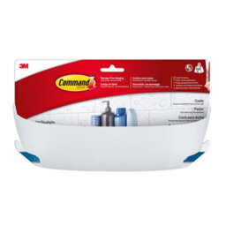 Command White Plastic 1 Compartments Shower Basket (W)2.93Cm