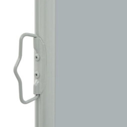 Berkfield Patio Retractable Side Awning 80X300 Cm Grey - thumbnail 3