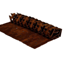 Bamboo Wood Bathmat With Anti-Slip Backing - Comfortable Massaging Wooden Link Bath Or Shower Mat - W70 X D50Cm, Hazel Finish - thumbnail 2