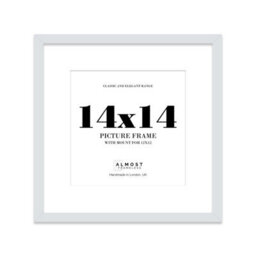 "14X14"" Light Grey Picture Frame - 14X14"" Square Frame With 12X12"" Mount For 14X14""/12X12"" Pictures Moderrn Style Thin Edge, 1 Pack" - thumbnail 1