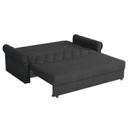 Viva Roma Iv Living Room Sofa Bed Has Storage Polyurethane Foam Hr Foam Wave Spring Metal Legs 188X85X98Cm Olive - thumbnail 3