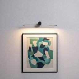 Ultra Beam Lighting Ultrabeam Picture Wall Light Fitting Black Finish 8 Watt Warm White Led 600mm Wide
