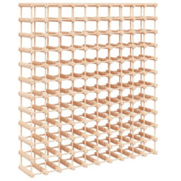 Walplus Wine Rack For 120 Bottles 112.5X23X123.5 Cm Solid Wood Pine - thumbnail 2