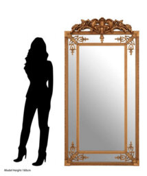 Orsina Neoclassical Bevelled Wall Mirror With Gold Finish, Decorative Mirror With Ornate Frame, Statement Mirror - thumbnail 2