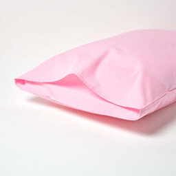 Homescapes Pink Egyptian Cotton Housewife Pillowcase 200 Tc - thumbnail 3