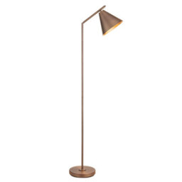 Luminosa Lighting Luminosa Cape Task Floor Lamp Brushed Antique Bronze Plate, 1X E27 - thumbnail 1