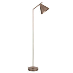 Luminosa Lighting Luminosa Cape Task Floor Lamp Brushed Antique Bronze Plate, 1X E27 - thumbnail 6