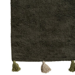 Beliani Kids Rug Kodinhi  Dark Green 140 X 200 Cm Cotton - thumbnail 5