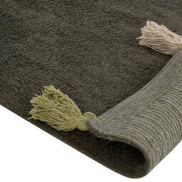 Beliani Kids Rug Kodinhi  Dark Green 140 X 200 Cm Cotton - thumbnail 6