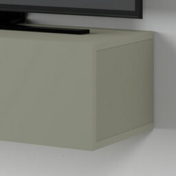 "Decortie Francy Wall-Mounted Tv Unit Modern Media Centre Tv Cabinet 42"" Ash Green 135Cm" - thumbnail 4