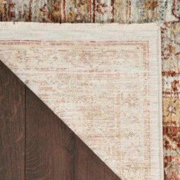 Rust Traditional Bordered Geometric Easy To Clean Rug For Dining Room Bed Room And Living Room-160Cm X 234Cm - thumbnail 7