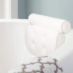 Taylor & Brown Spa Bath Pillow - Extra Thick, Soft Head, Neck & Back Support, Non-Slip, Fits Any Tub (38X35Cm, White) - thumbnail 8