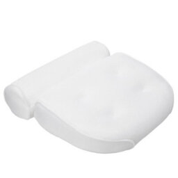 Taylor & Brown Spa Bath Pillow - Extra Thick, Soft Head, Neck & Back Support, Non-Slip, Fits Any Tub (38X35Cm, White) - thumbnail 6