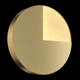 Luminosa Lighting Luminosa Jupiter Modern Integrated Led Wall Lamp Brass, 3000K - thumbnail 2