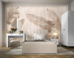 Arte Mossa Contemporary Dressing Table In White & Oak - W1020mm X H790mm X D500mm - thumbnail 2