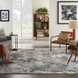 Grey Multicoloured Abstract Modern Easy To Clean Dining Room Bedroom & Living Room Rug-122Cm X 183Cm - thumbnail 2