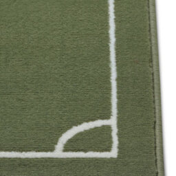The Rugs Short Pile Children Rug Runner Estadio Polypropylene Football Play Rug In Green - thumbnail 3