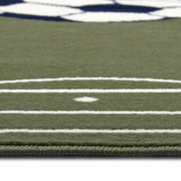 The Rugs Short Pile Children Rug Runner Estadio Polypropylene Football Play Rug In Green - thumbnail 5