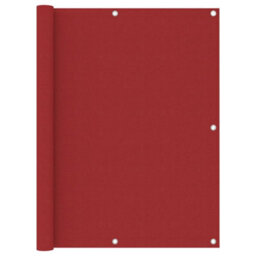 Berkfield Balcony Screen Red 120X400 Cm Oxford Fabric - thumbnail 1