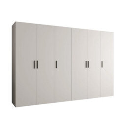 Arte Bari I Hinged Door Wardrobe 300Cm In Cashmere - Tranquil, Expansive Storage For The Refined Home - thumbnail 2