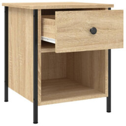 Berkfield Bedside Cabinet Sonoma Oak 40X42X50 Cm Engineered Wood - thumbnail 5