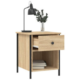 Berkfield Bedside Cabinet Sonoma Oak 40X42X50 Cm Engineered Wood - thumbnail 4