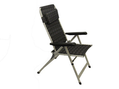 SecureFix Direct Garden Chair Padded Recliner (Folding Camping Comfortable Summer Seat) - image 1