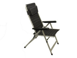 SecureFix Direct Garden Chair Padded Recliner (Folding Camping Comfortable Summer Seat) - thumbnail 1