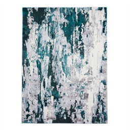 Grey Green Abstract Modern Easy To Clean Abstract Rug For Dining Room-120Cm X 170Cm - thumbnail 5