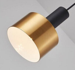 Modern Nordic Lamp Round 3 Heads Minimalist Dining Room Chandelier Gold And Black - thumbnail 2