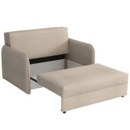 Sofa Viva Loft Ii With Sleeping Function And Storage Chipboard Metal Legs Wooden Frame 127Cm Width Turquoise - thumbnail 3