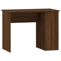 Berkfield Modern Desk Brown Oak 100X55X75 Cm Engineered Wood