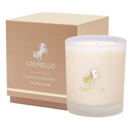 Cremello Oud & Leather Candle White (One Size) - thumbnail 2